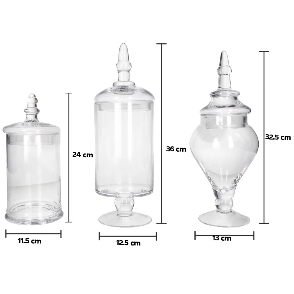 مجموعة برطمانات تخزين – 3 قطع
