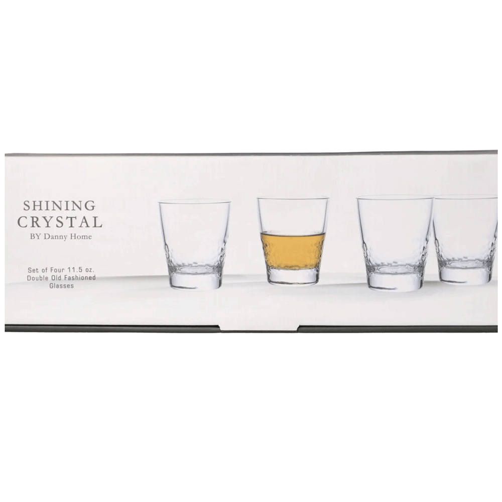 طقم أكواب زجاج 4 قطع