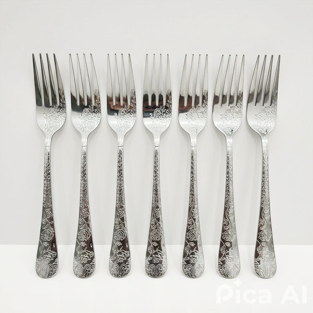 شوكة مائدة مزركشة فاخرة