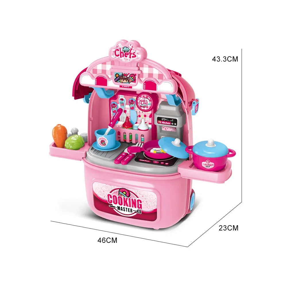 مجموعة ألعاب طبخ 2 في 1 للأطفال