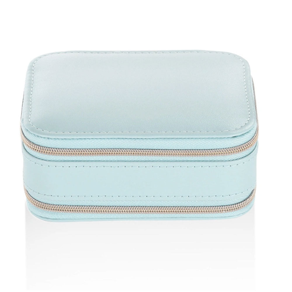 صندوق مجوهرات بسحاب مع مرآة