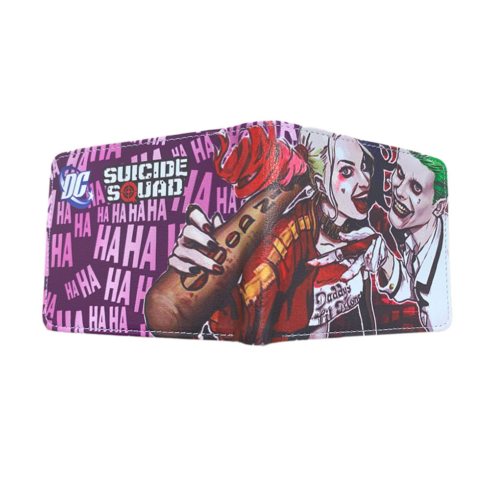 محفظة جوكر وهارلي كوين من الجلد الصناعي30