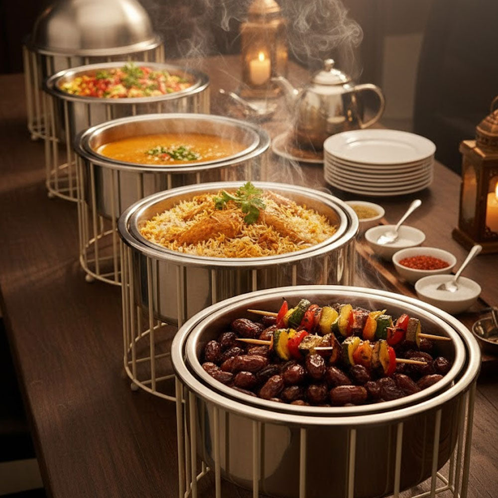 سخان طعام فاخر بتصميم عصري / ذهبي