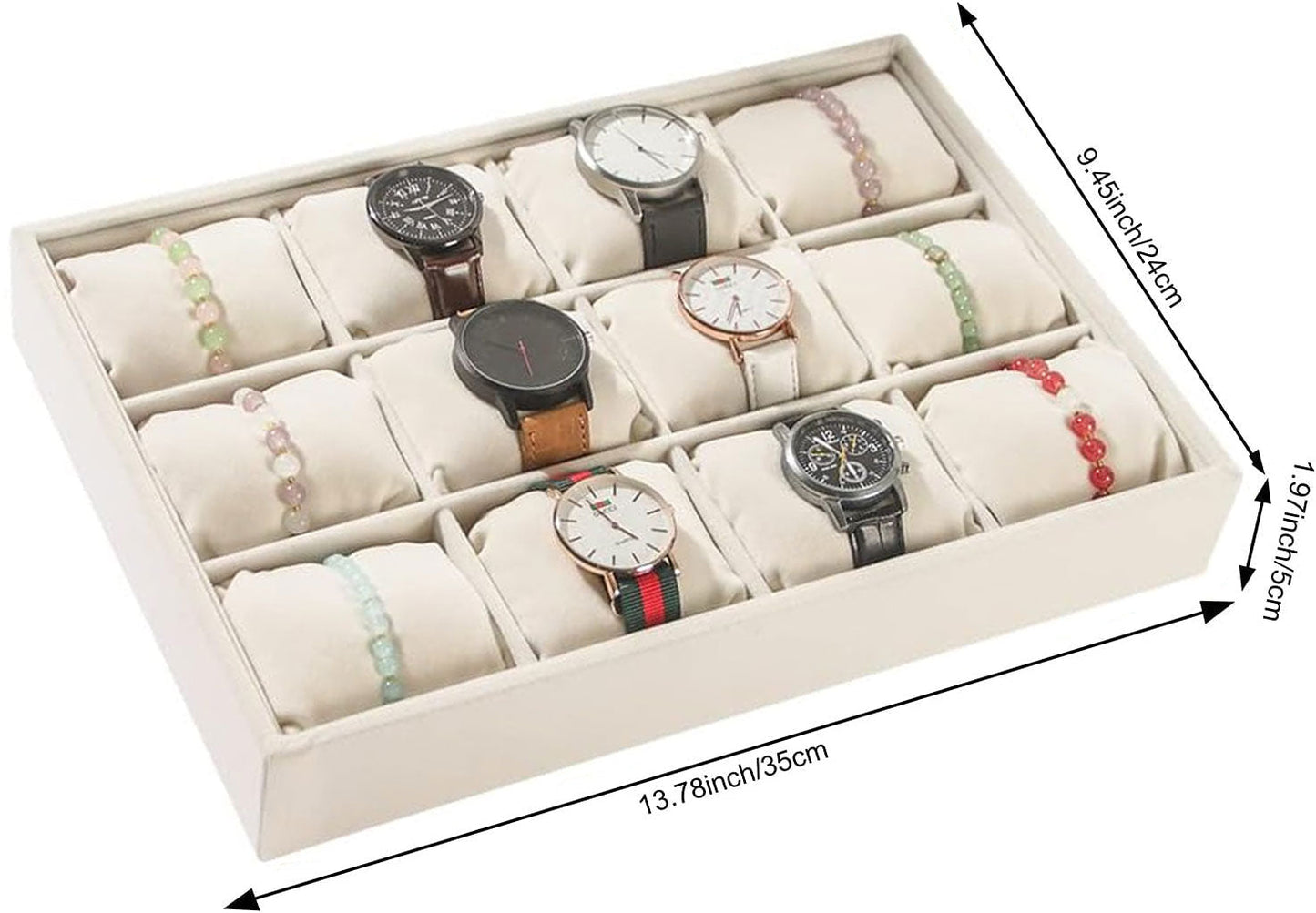 صندوق منظم للساعات والإكسسوارات