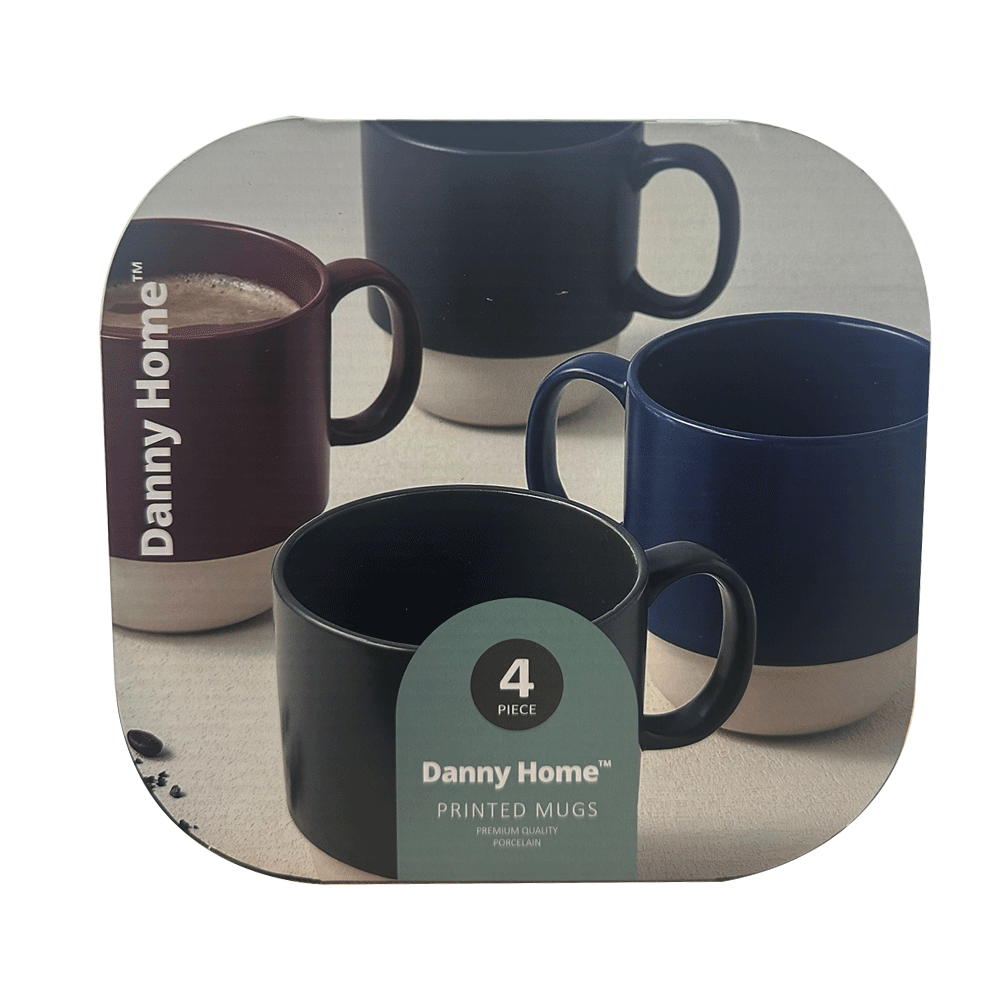 أكواب بورسلين مطبوعة،