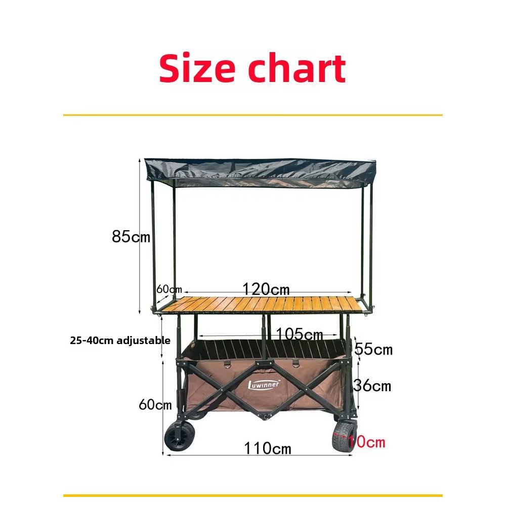 عربة متعددة الاستخدامات قابلة للطي