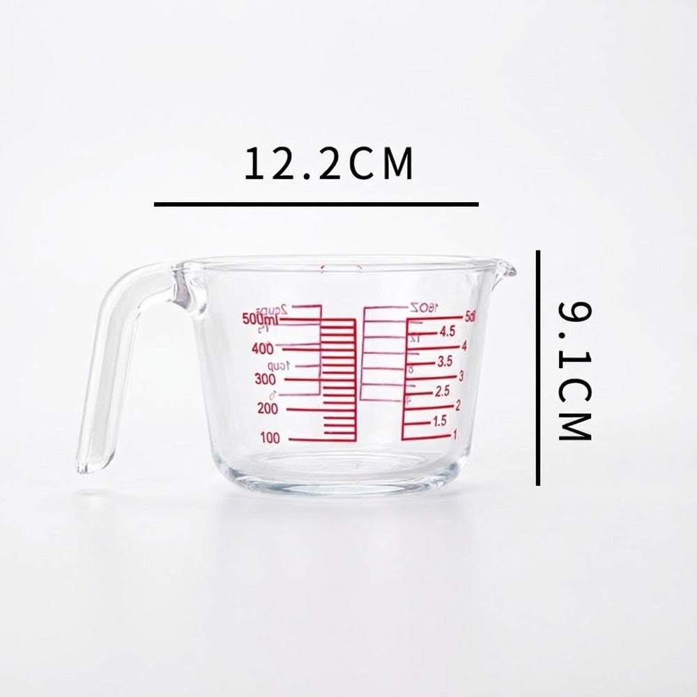 كوب قياس زجاجي مقاوم للحرارة