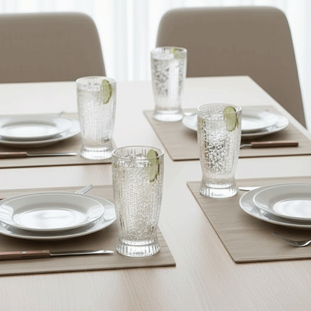 أكواب تومبلر الكريستالية اللامعة