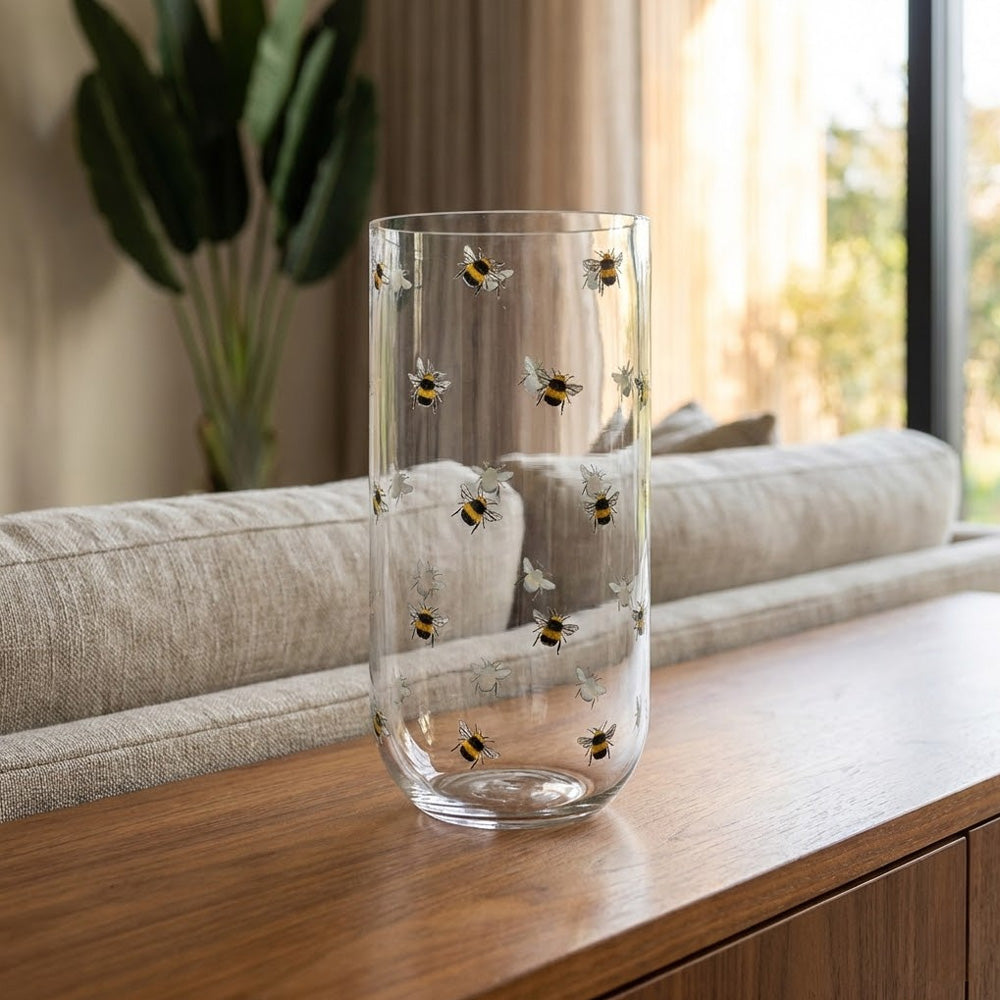 مزهرية زجاجية 25 سم