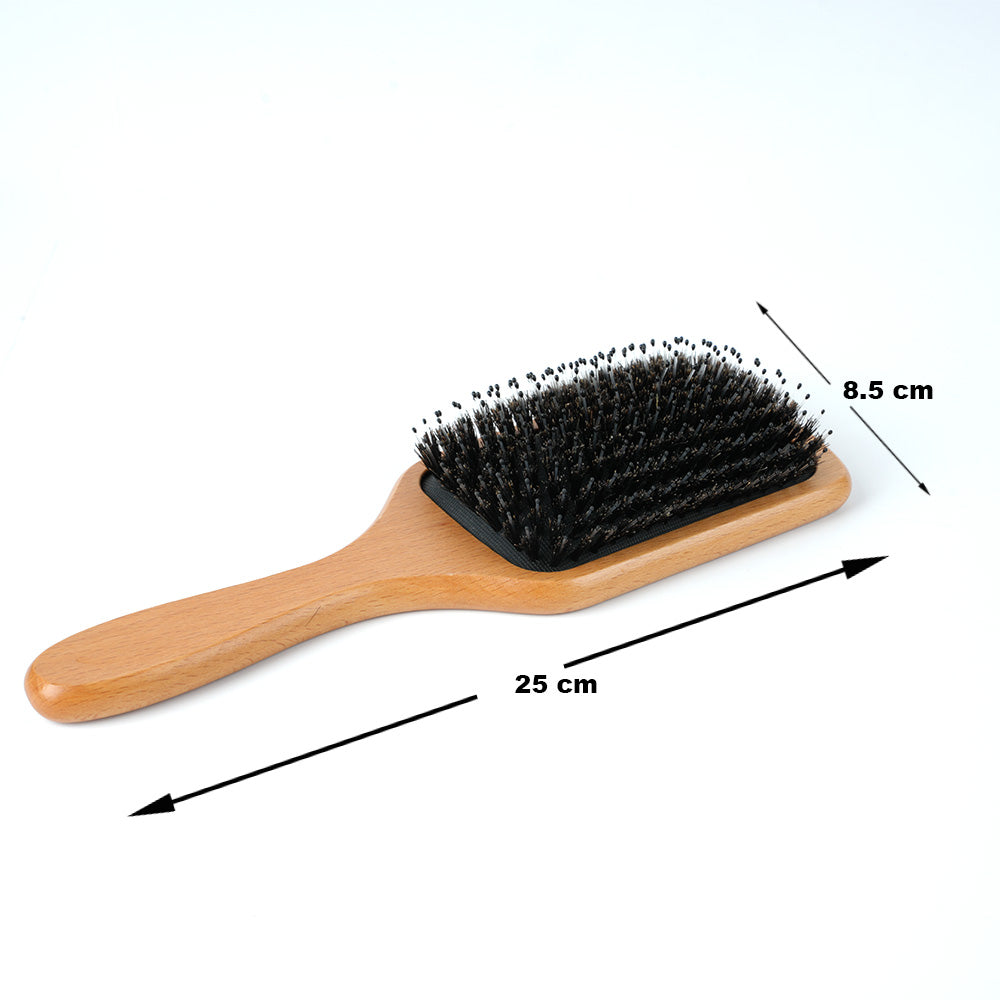 فرشاة شعر خشبية مضادة للكهرباء
