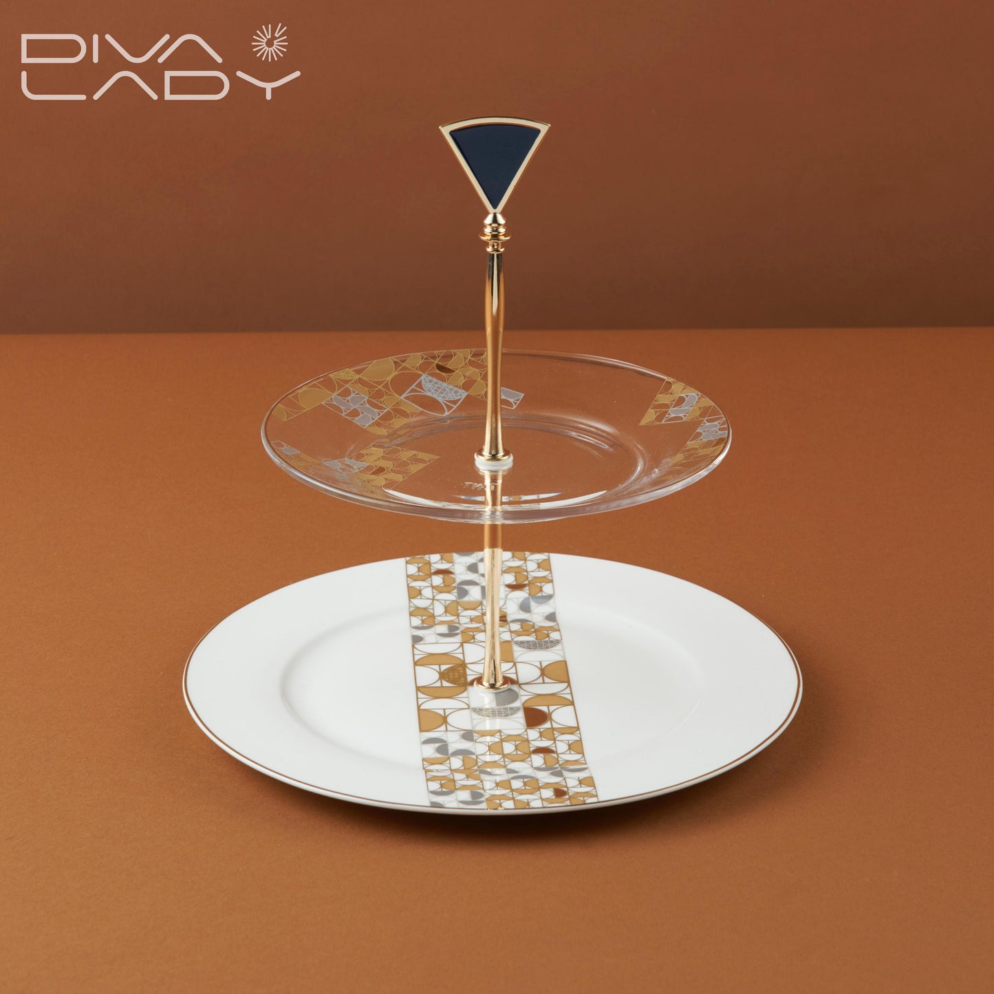 حامل حلويات 2 دور