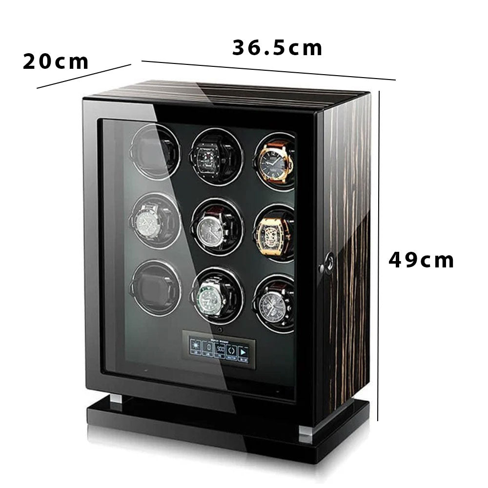 صندوق الساعات من خشب الأبنوس