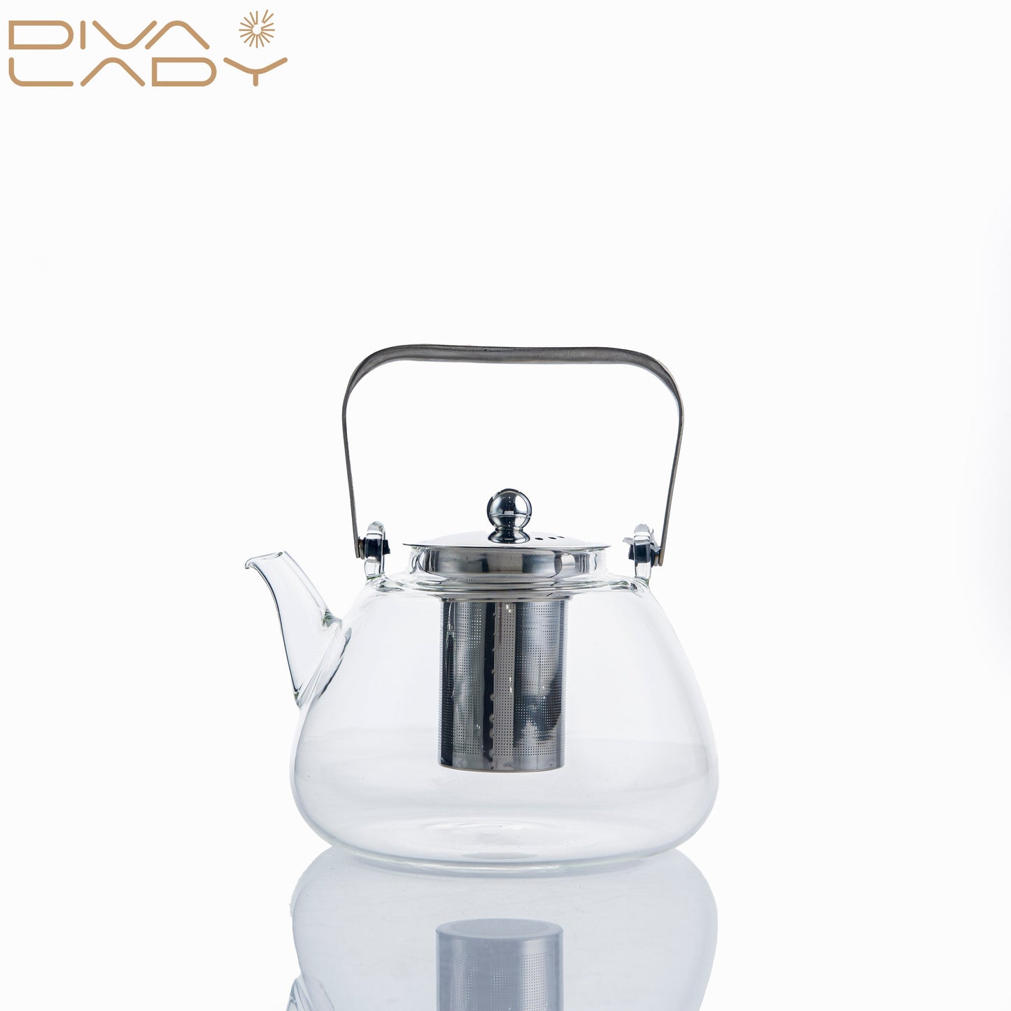 غورى زجاج مع مصفاة