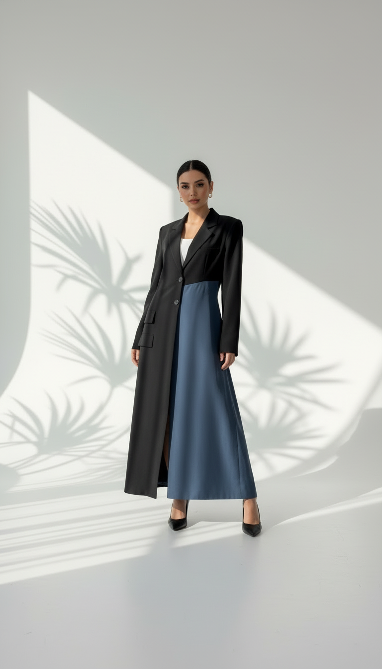 جاكيت نسائي بلون مغاير