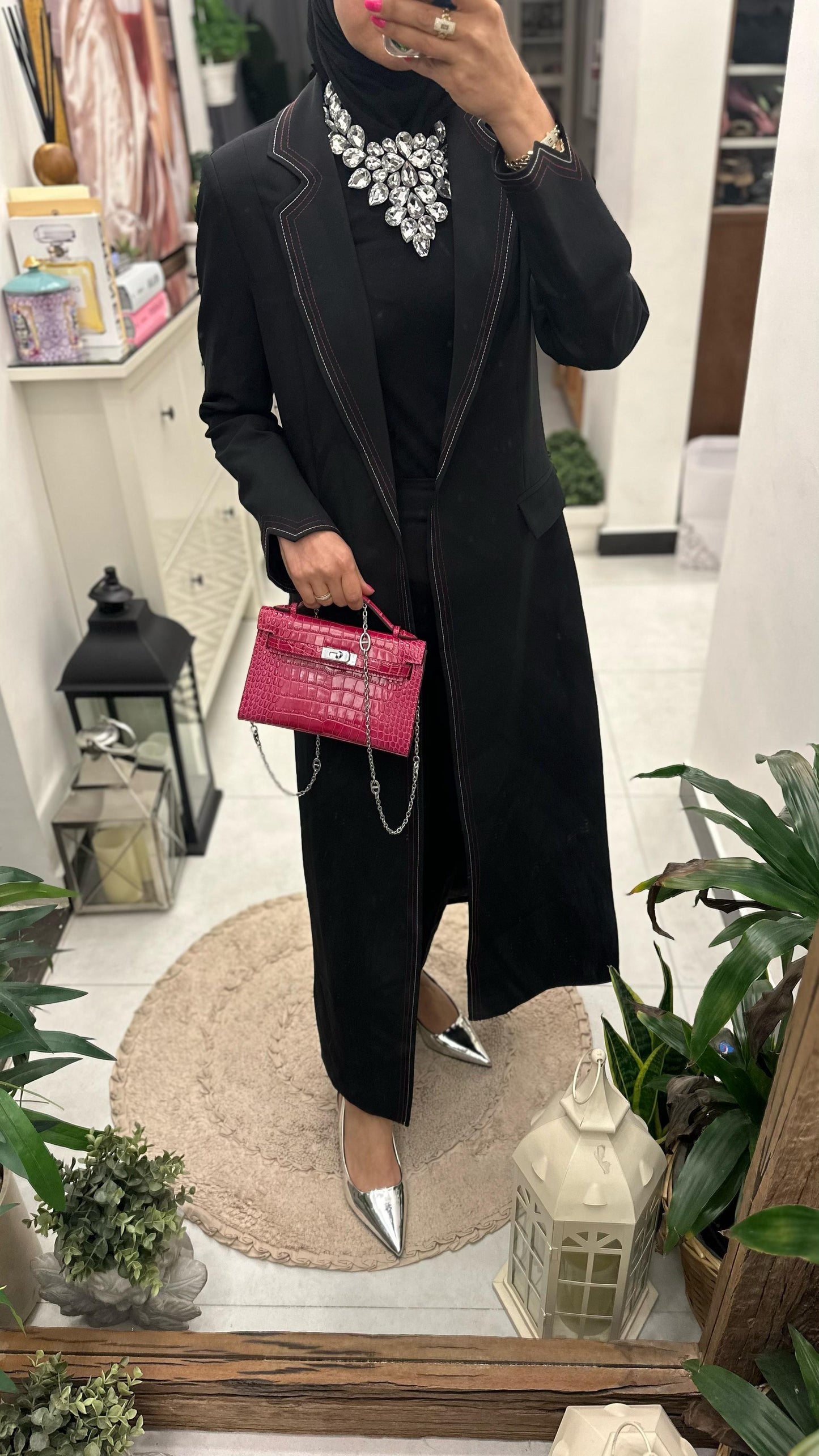 جاكيت نسائي بياقة رسمية