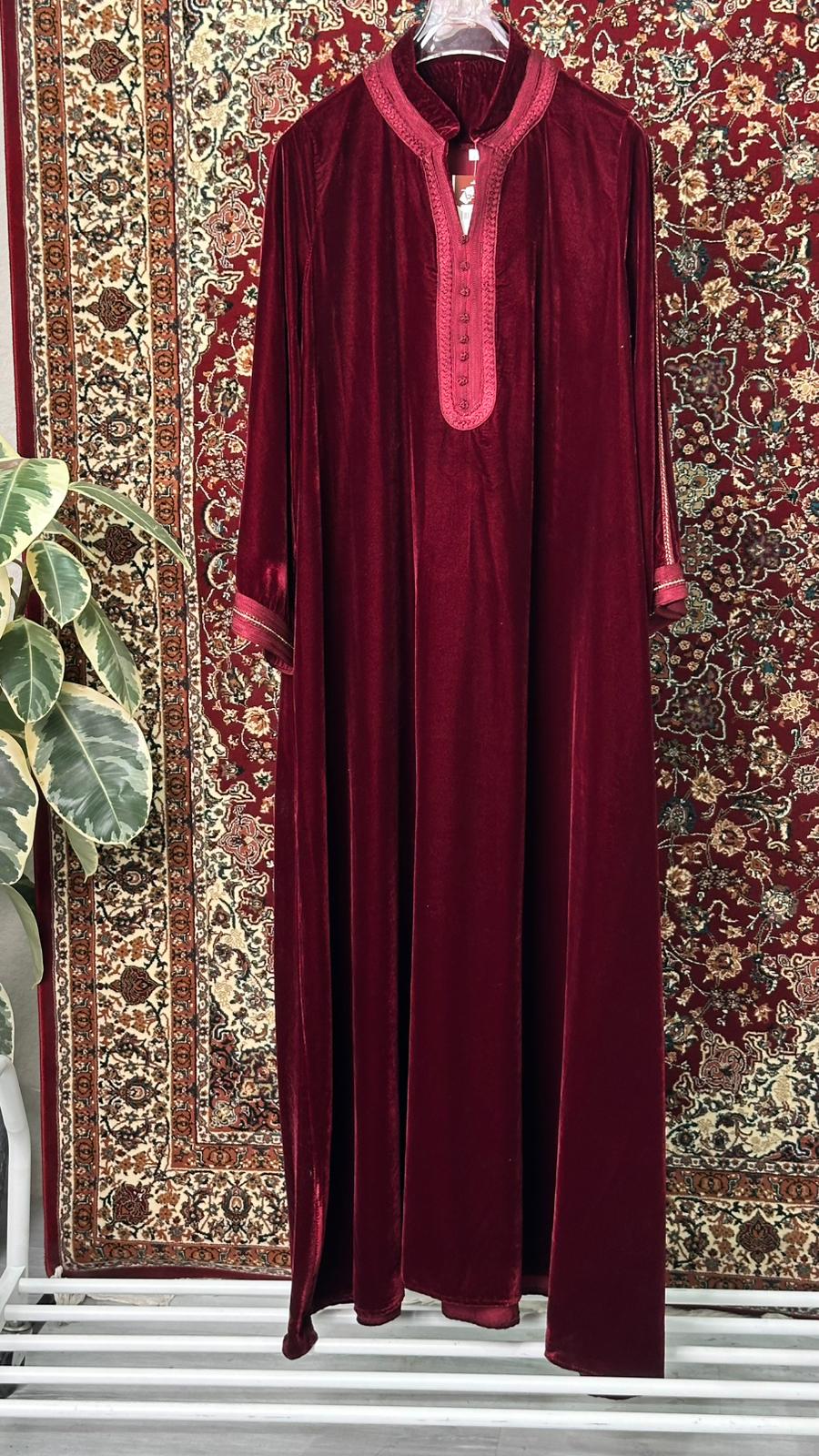 دراعة مخمل مغربي