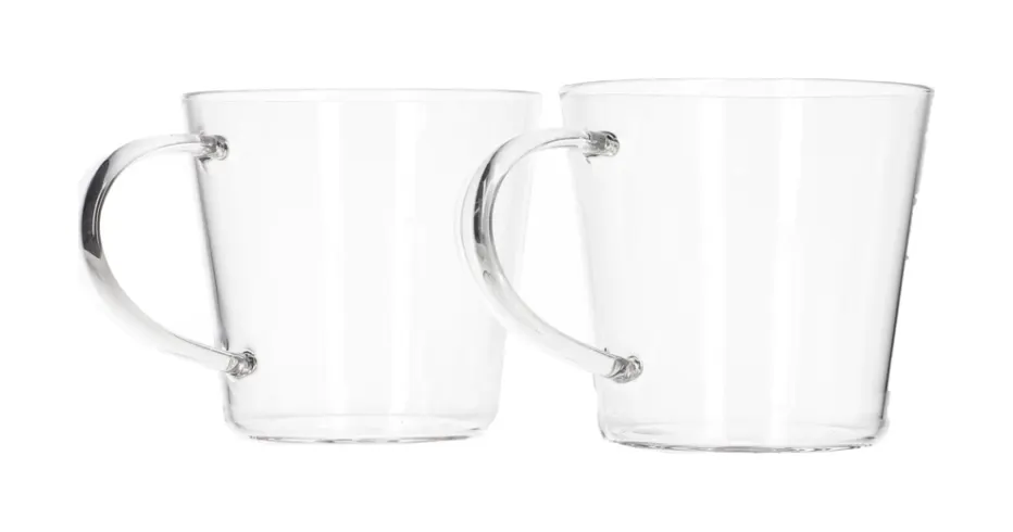 كوب مج زجاجي بسيط