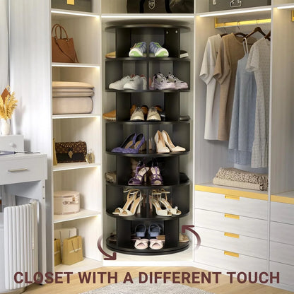 برج رفوف الأحذية والحقائب