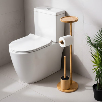 حامل منظم الحمام من الخيزران