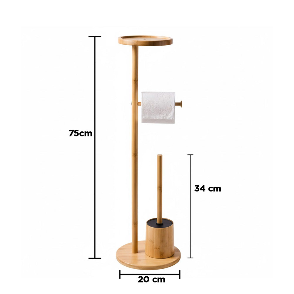 حامل منظم الحمام من الخيزران