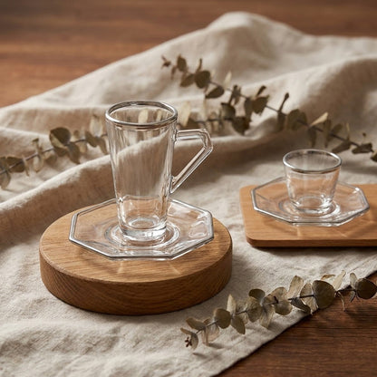 طقم استكانة وفنجان 18قطعة