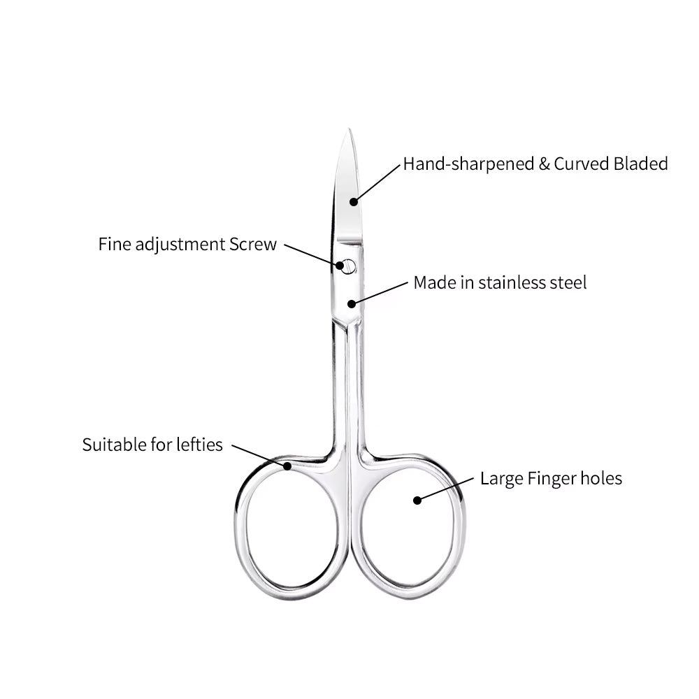 مقص تجميل دقيق منحني