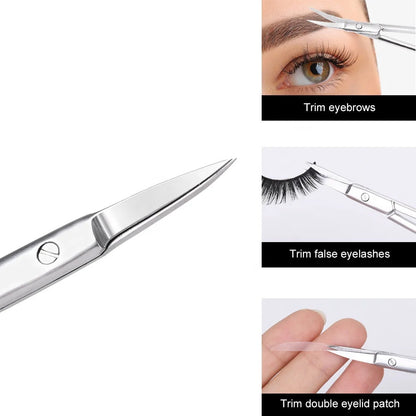 مقص تجميل دقيق منحني