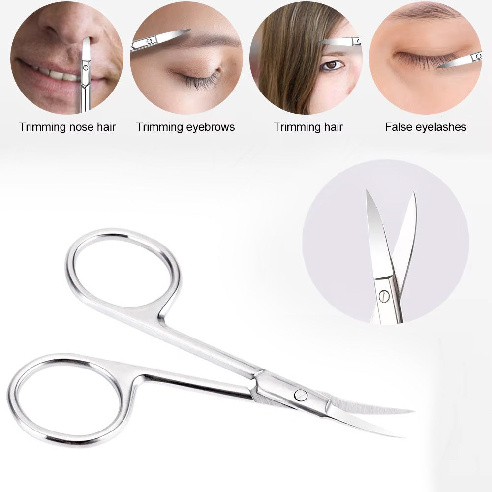 مقص تجميل دقيق منحني