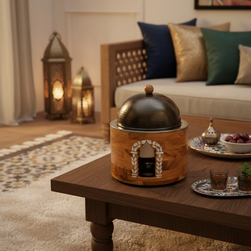 سخان طعام بقاعدة خشبية 3 لتر