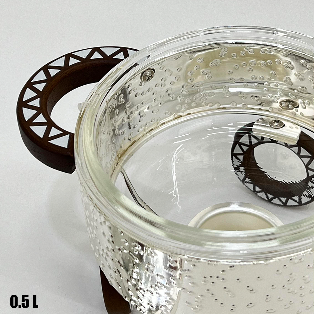 سخان طعام زجاجي صغير 0.5 لتر