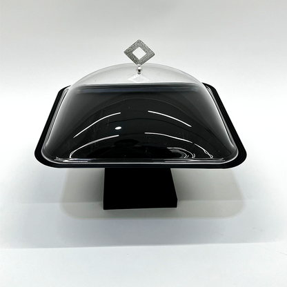 طبق تقديم كيك بغطاء كبير