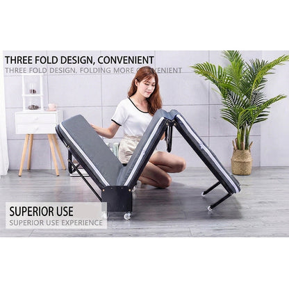 سرير فردي قابل للطي بثلاث طيات - 65 سنتًا