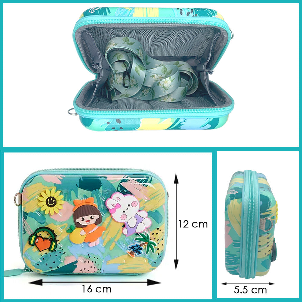 حقيبة كتف مطبوعة بسحّاب للأطفال