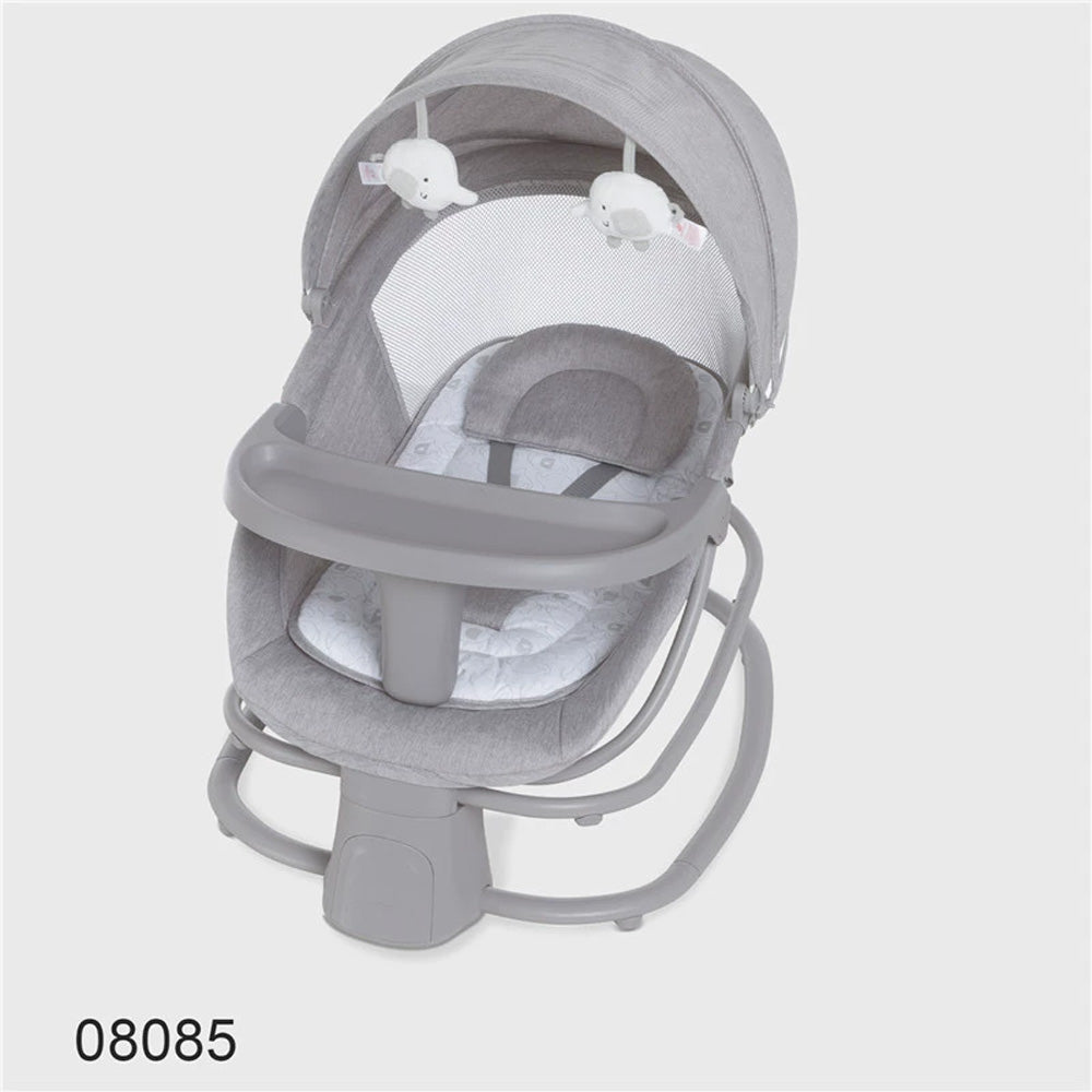 كرسي هزاز مع مظلة وألعاب قطيفة