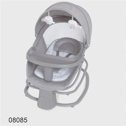 كرسي هزاز مع مظلة وألعاب قطيفة