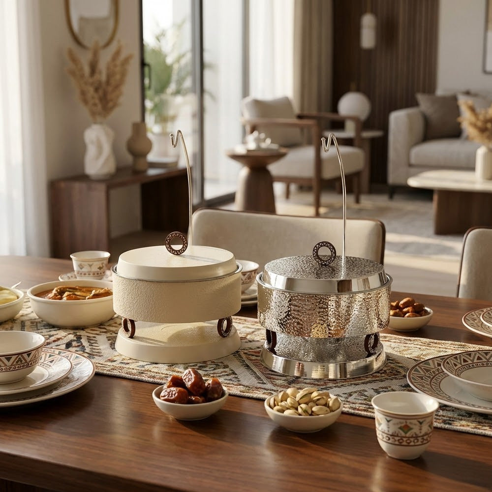 طبق تسخين فضي – 4 لتر