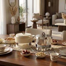 طبق تسخين فضي – 4 لتر