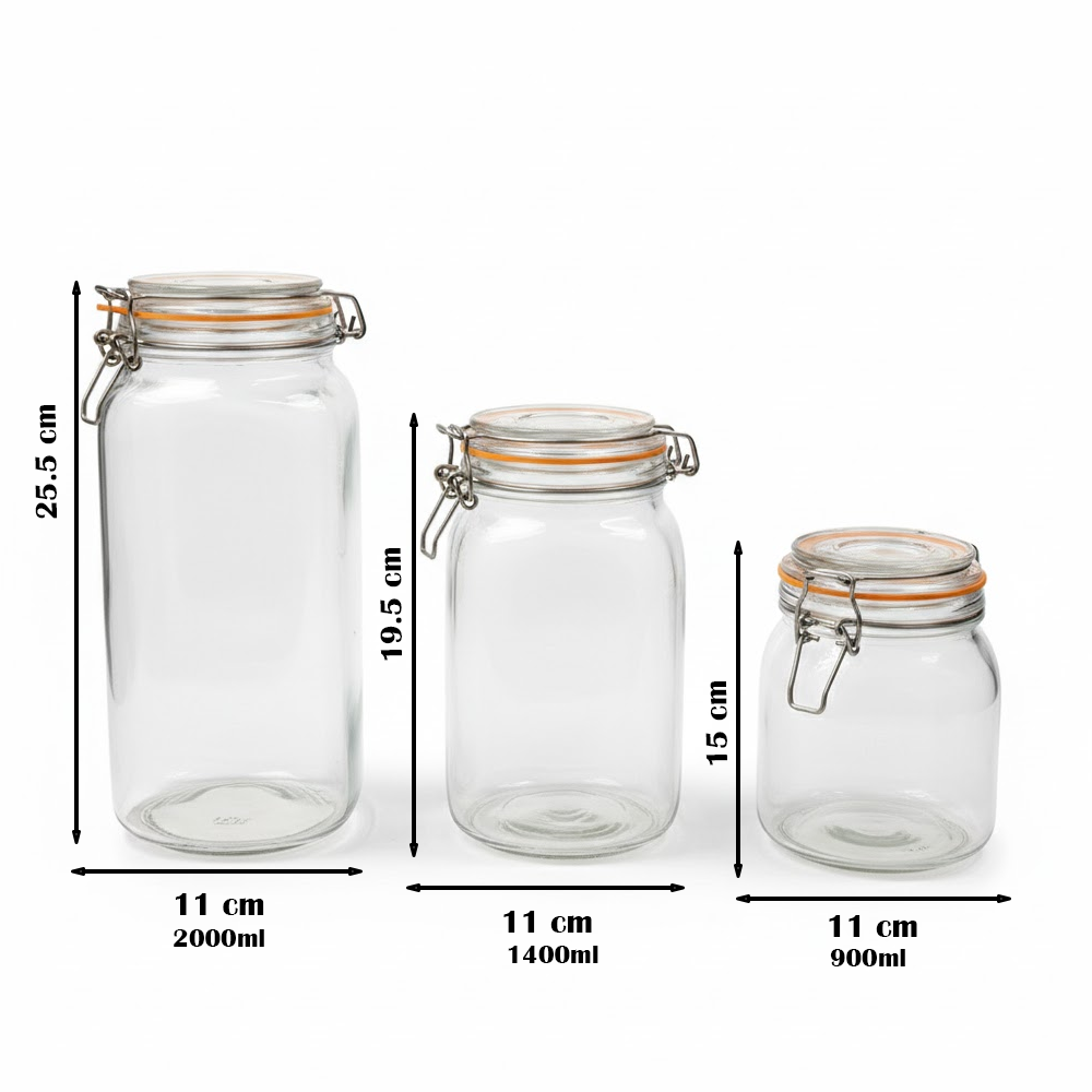 طقم برطمانات محكمة الاغلاق