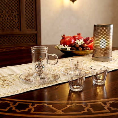 طقم استكانة وفنجان 18قطعة