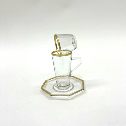 طقم استكانة وفنجان 18قطعة