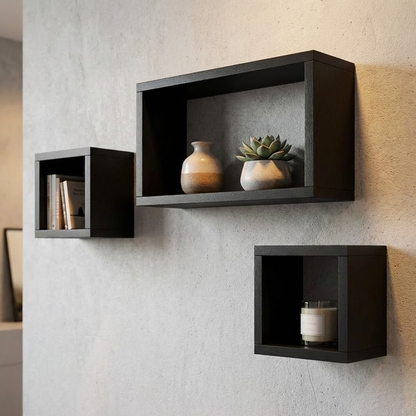 طقم أرفف حائط ديكور 3 قطع