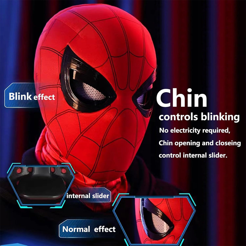 قناع سبايدرمان مع عيون متحركة