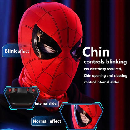 قناع سبايدرمان مع عيون متحركة