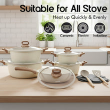 مجموعة أواني طهي من الجرانيت 15 قطعة