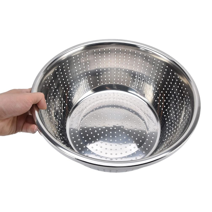 طقم مصفاة ووعاء ستانلس ستيل