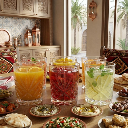 طقم اكواب زجاجية 6 قطع