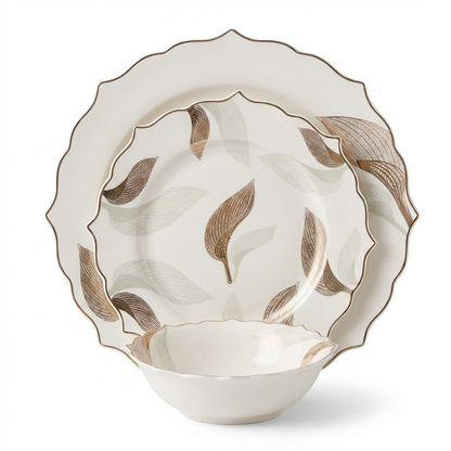 طقم أطباق مائدة فاخر 24 قطعة