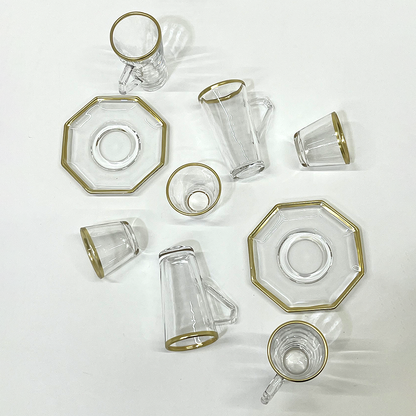 طقم استكانة وفنجان 18قطعة