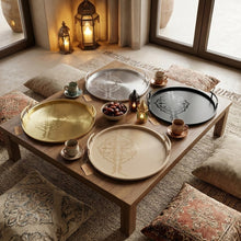 صينية تقديم معدنية