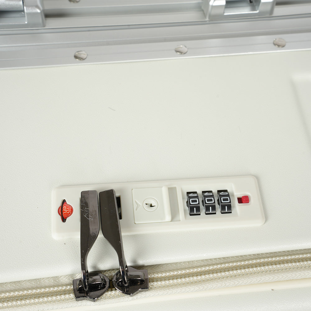 حقيبة سفر بإطار من الألومنيوم مع قفل إدارة أمن النقل، 3 قطع